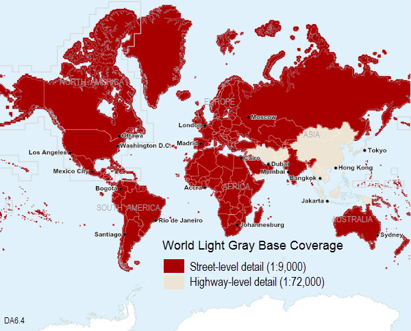 World Light Gray Base 6.4 coverage map