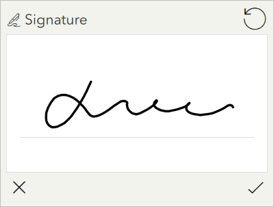 Signature appearance for image