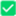 Caixa verde com marca de verificação branca