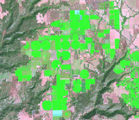 مجموعة نطاق Landsat 7,4,3