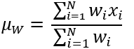 معادلة المتوسط المُرجّح