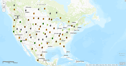 The Damage Assessment layer is visible on the map