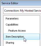 Elementbeskrivelse i Service-editor