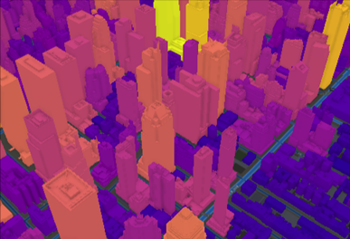 3D-Szene von New York City 3D-Szene von New York City