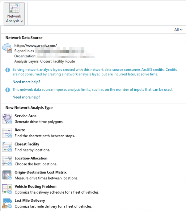 Der Netzwerkanalyse-Layer wird mit Der Netzwerkanalyse-Layer wird mit