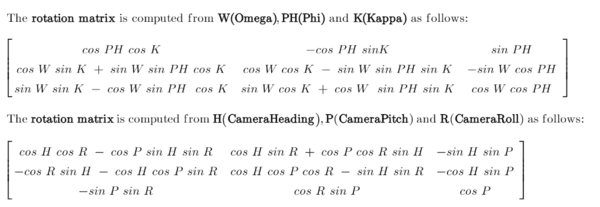 Logik bei der Berechnung der Rotationsmatrix Logik bei der Berechnung der Rotationsmatrix