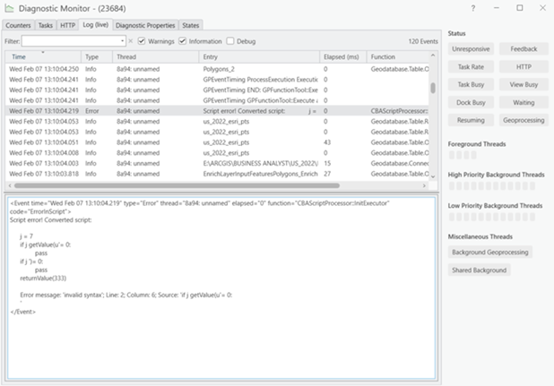Fenster "Diagnostic Monitor" Fenster "Diagnostic Monitor"