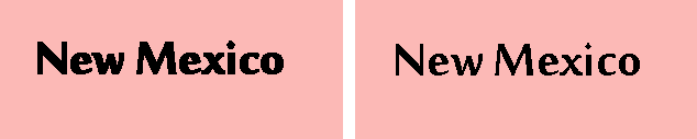 Beispiele für "Faux Bold" Beispiele für "Faux Bold"
