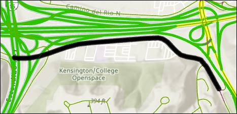 Schwarz hervorgehobenes Quell-Feature Schwarz hervorgehobenes Quell-Feature