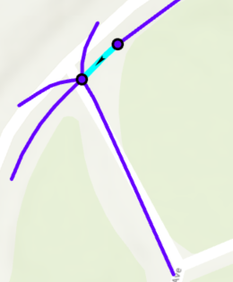 Eine andere Straße, die in der Elementliste ausgewählt wurde Eine andere Straße, die in der Elementliste ausgewählt wurde