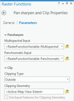 Parameter der Raster-Funktionsvorlage Parameter der Raster-Funktionsvorlage