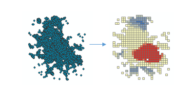 Abbildung zum Werkzeug "Optimierte Hot-Spot-Analyse"