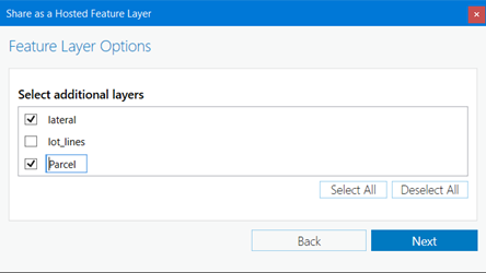 Freigeben als gehosteter Feature-Layer