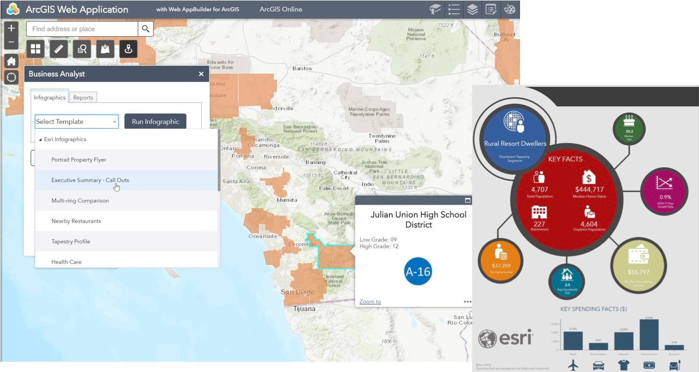 ArcGIS Web Appbuilder application