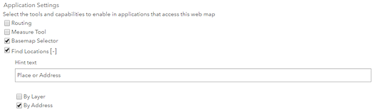 Deaktivieren der Anwendungseinstellungen "Routing" und "Messen"