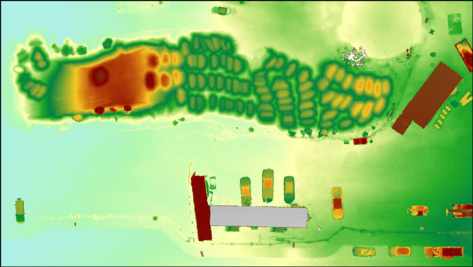 Produkt "Digitales Oberflächenmodell" Produkt "Digitales Oberflächenmodell"
