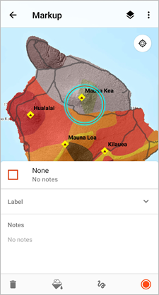 Perfekter Kreis um den Mauna Kea