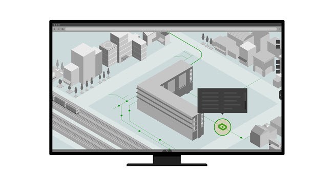 Beispiel für eine GeoBIM-App in der Szenenansicht