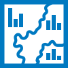 Karten mit Säulendiagramm-Symbolen