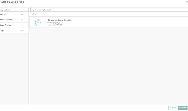 Ein vorhandener Feed Ein vorhandener Feed