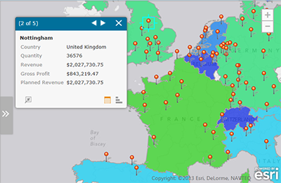 Attributliste für das ausgewählte Feature