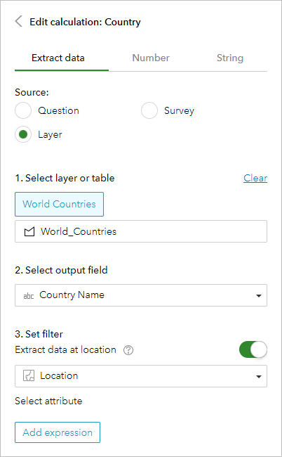 Durchführen einer räumlichen oder Attributabfrage für einen Feature-Layer