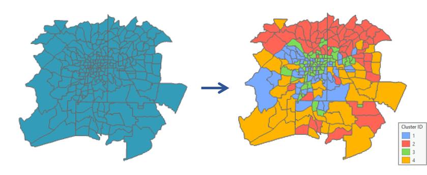 Multivariate Clustering tool illustration