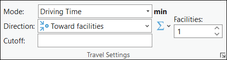 Travel Settings section