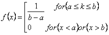 Uniform distribution formula Uniform distribution formula