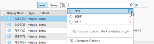 Click in an empty search text box and hover over the Remove From History button. Click in an empty search text box and hover over the Remove From History button.