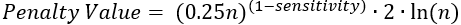 Detection sensitivity formula Detection sensitivity formula