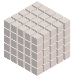 A diagram of a grid cube A diagram of a grid cube