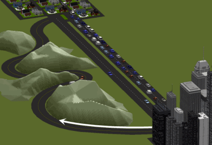 A quickest route avoiding traffic delays A quickest route avoiding traffic delays