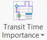 The blue bar at the top indicates that the transit time importance property is set to high. The blue bar at the top indicates that the transit time importance property is set to high.