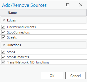 Add/Remove Sources dialog box Add/Remove Sources dialog box