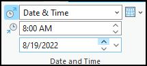 Date and Time section Date and Time section