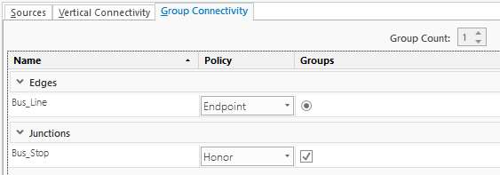 Setting up honor connectivity policy for junctions Setting up honor connectivity policy for junctions