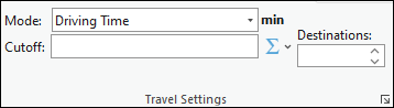 Travel Settings section Travel Settings section