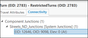 Attributes of the component junction Attributes of the component junction