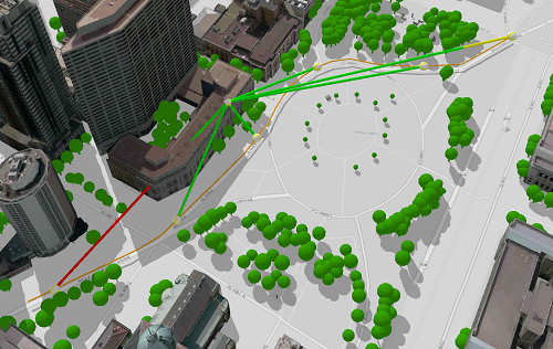 Example lines of sight Example lines of sight