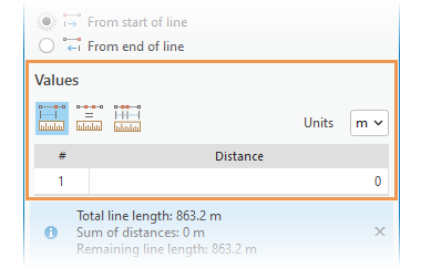 Divide Distance Values