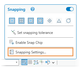 Snapping Settings Snapping Settings