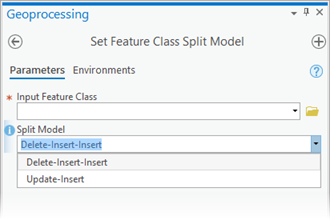 Set Feature Class Split Model tool Set Feature Class Split Model tool