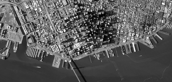 Vertical satellite image Vertical satellite image
