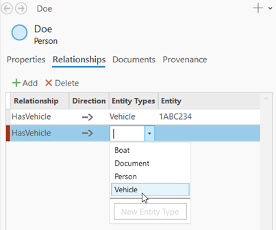 Select an existing entity type. Select an existing entity type.