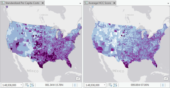 Maps of U.S. counties about Medicare beneficiaries Maps of U.S. counties about Medicare beneficiaries
