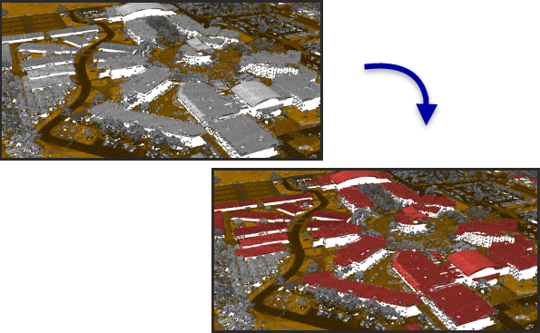 Classify LAS Building tool illustration Classify LAS Building tool illustration