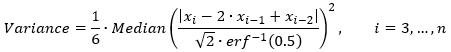 Slope variance formula Slope variance formula