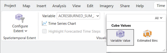 The Cube Values section in the Theme gallery The Cube Values section in the Theme gallery