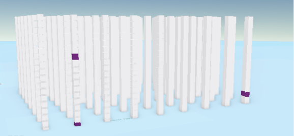 Output of the Time series outlier results display theme in the Visualize Space Time Cube in 3D tool Output of the Time series outlier results display theme in the Visualize Space Time Cube in 3D tool